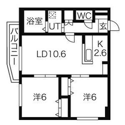 メディオフラム札幌の物件間取画像